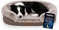 Miorun Fluffy Orthopedic Dog Beds Large Sized Dog - Sand / L-(40", UP to 70lbs)