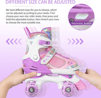 Kids Roller Skates for Boys - Dreamy Purple / Large(5-8) - image 4