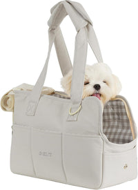 ONECUTE Dog Purse Carrier for Small Dogs Rabbit cat with Large Pockets - Grey / 13.6"L x 6.5"W x 10.0"H