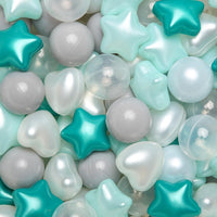 TRENDPLAY ball pit balls in star, heart and round shapes with pastel colors - view 5
