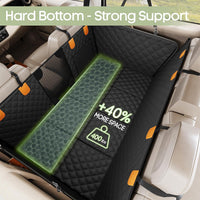 Dog Car Seat Cover for Back Seat, Hard Bottom Back Seat Extender – Essentials for Dogs - L - 51"W - For Compact Cars & Subcompact SUVs - image 2