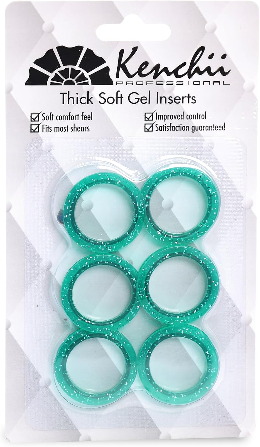 Kenchii Extra Soft Shear Finger Ring Inserts - Green
