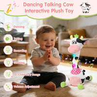 MIAODAM Dancing Talking Giraffe Toys - Cow - image 2