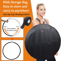 DASKING Professional Aerial Hoop Kit - 85CM/32MM / black,grey,green,pink,steel - image 3