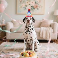 6PCS Dog Birthday Party Hats Felt for Small Medium Dogs Paw Bone – Essentials for Dogs - Birthday Hat / Large - image 4