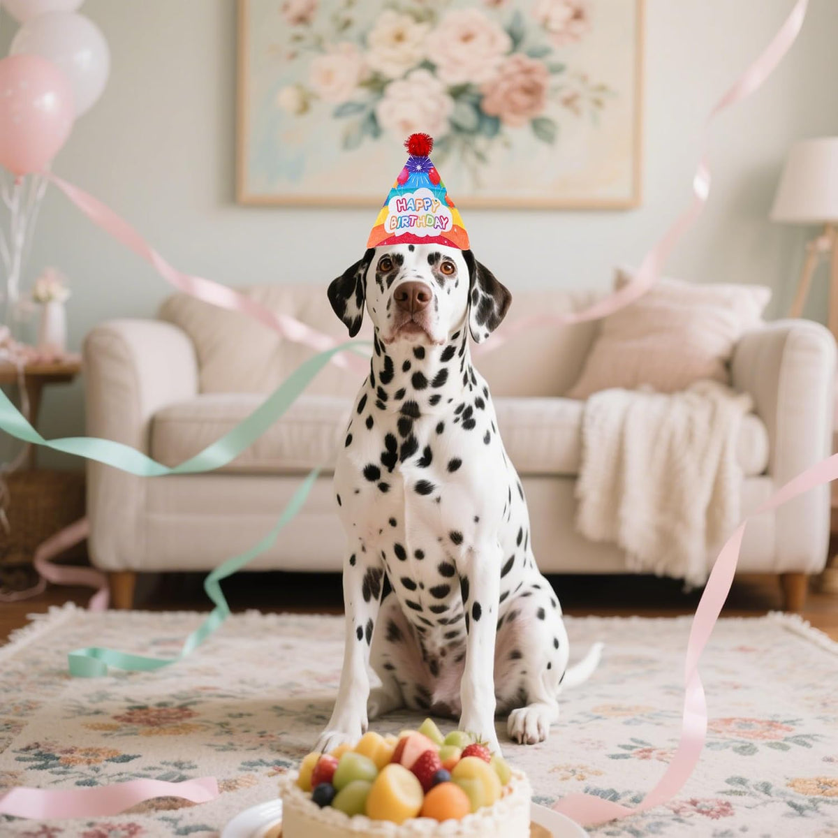 6PCS Dog Birthday Party Hats Felt for Small Medium Dogs Paw Bone – Essentials for Dogs - Birthday Hat / Large - image 4