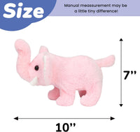 Hopearl Walking Gray Tabby Cat Interactive Electronic Pet Plush Kitty - Elephant-Pink - image 2