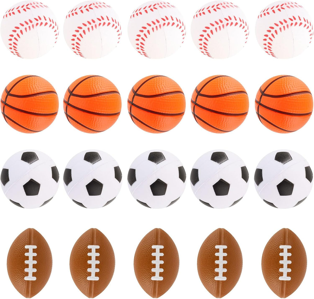 Hxezoc 20 mini baseball stress balls made of soft foam - view 8