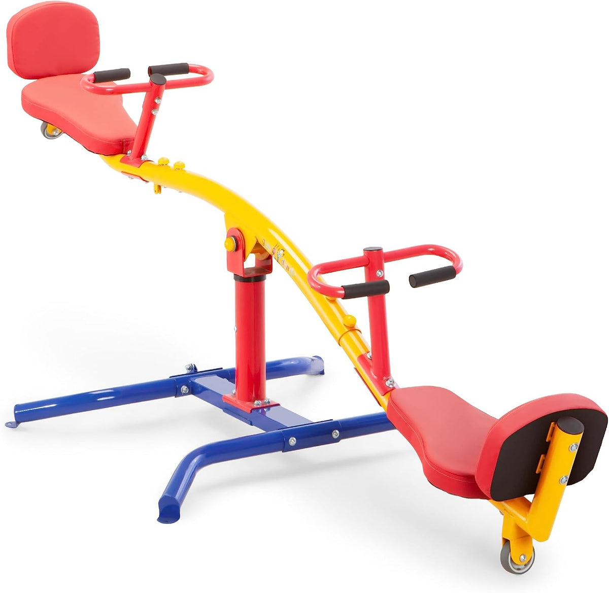 Gym Dandy Classic Kids Seesaw Backyard Teeter Totter Bump Absorber - 360 Spinning TT-360