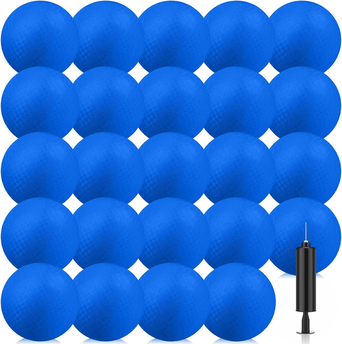 Yunsailing bulk dodgeballs, 24 6 inch playground balls with air pump