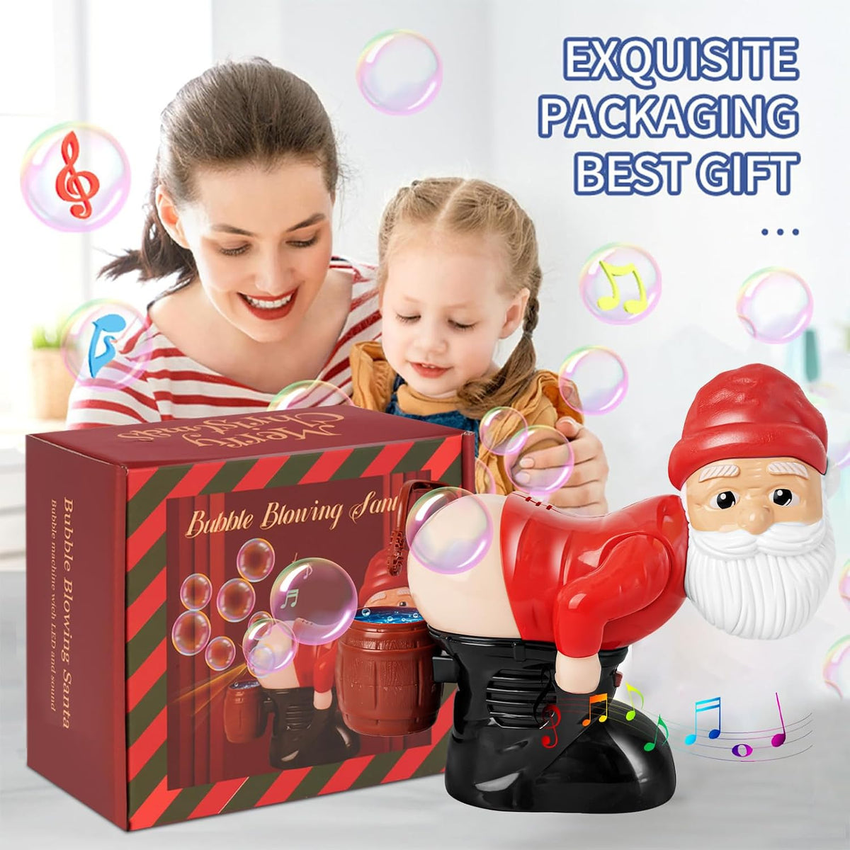 Santa Bubble Butt Blower, Santa Claus Farting Bubble Machine - Santa Claus - image 2