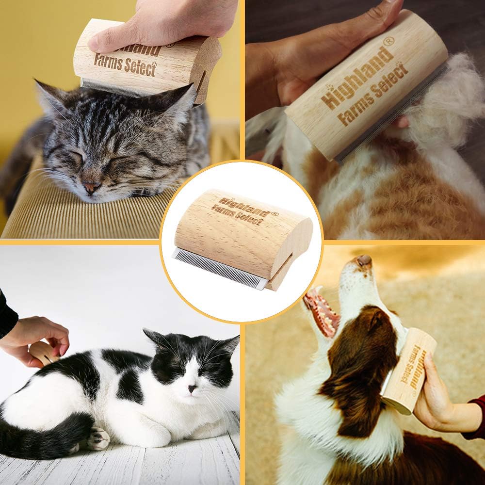 Professional Deshedding Grooming Tool for Dogs & Cats - S - image 4