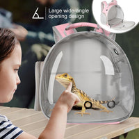 Bearded Dragon Travel Carrier, Lizards Carrier - Pink / Backpack - image 4