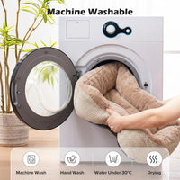Medium Dog Beds for Medium Dogs Washable - S (20"x19"x6") / Beige - image 4