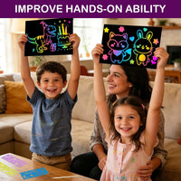 FUNNYB&G 100 Pcs Rainbow Scratch Paper Art for Kids Arts and Crafts - 5*7.2 inch / 100 - image 4
