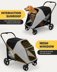 Pet Stroller for Small Dogs and Cats - Large_Walk In - image 3
