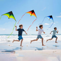 Delta Kite for Kids Ages 4-12 - 1 / Green&Blue&Yellow - image 2
