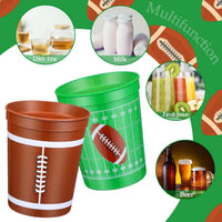 Norme 24 reusable plastic soccer party cups in 4 printed styles - view 21