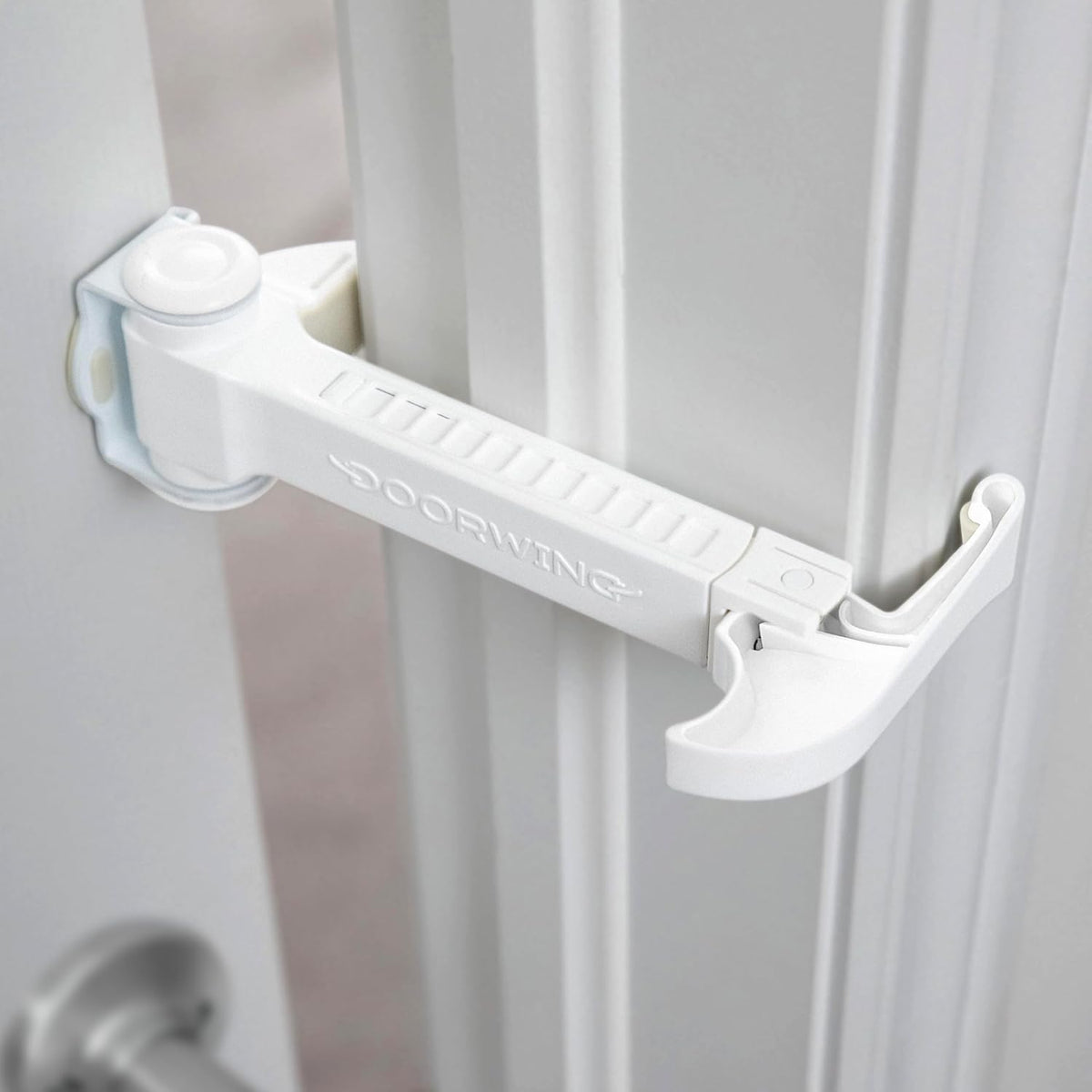 Portable Door Lock for Pets & Childproofing. No Adhesives