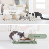 Coomazy Cat Food & Water Mat Thicker Non-Slip Silicone Mat - Avocado / 17.7''L x 10''W - image 4