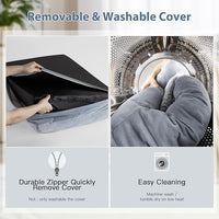WNPETHOME XL Extra Large Dog Bed, Washable Dog Couch with Removable Waterproof Cover, Orthopedic Large Pet Sofa Bed with Bolster Sides for Sleeping