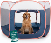 FurHaven Soft-Sided Dog & Cat Playpen - Navy / Extra Large