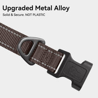 Joytale Reflective Dog Collar, Adjustable Neoprene Padded - Small (Pack of 1) / Brown - image 3