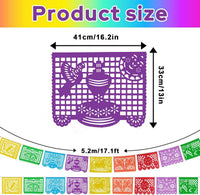 6 Packs 108 Ft Fiesta Party Decorations Mexican Party Banners Papel - image 3