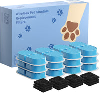 VKIMISS Cat Water Fountain Filters: Pet Water Dispenser Filter - Filters 12pcs