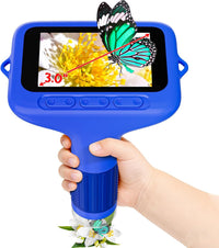 SKYBASIC Digital Microscope for Kids - 3"-Blue