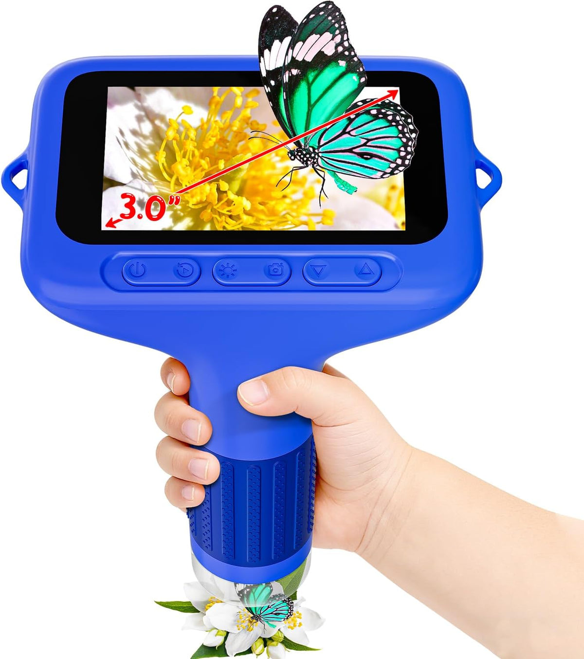 SKYBASIC Digital Microscope for Kids - 3"-Blue