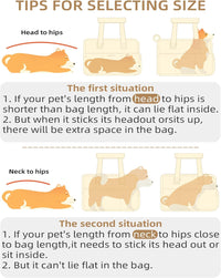 ONECUTE Dog Purse Carrier for Small Dogs Rabbit cat with Large Pockets - Grey / 13.6"L x 6.5"W x 10.0"H - image 3