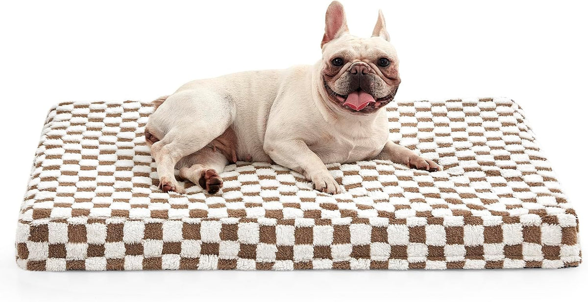 JOEJOY Dog Bed for Large Dogs - M (30x20) / Brown