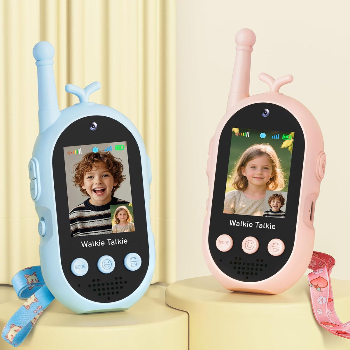 Video Walkie Talkies for Kids - Mirror Pink-Mirror Blue