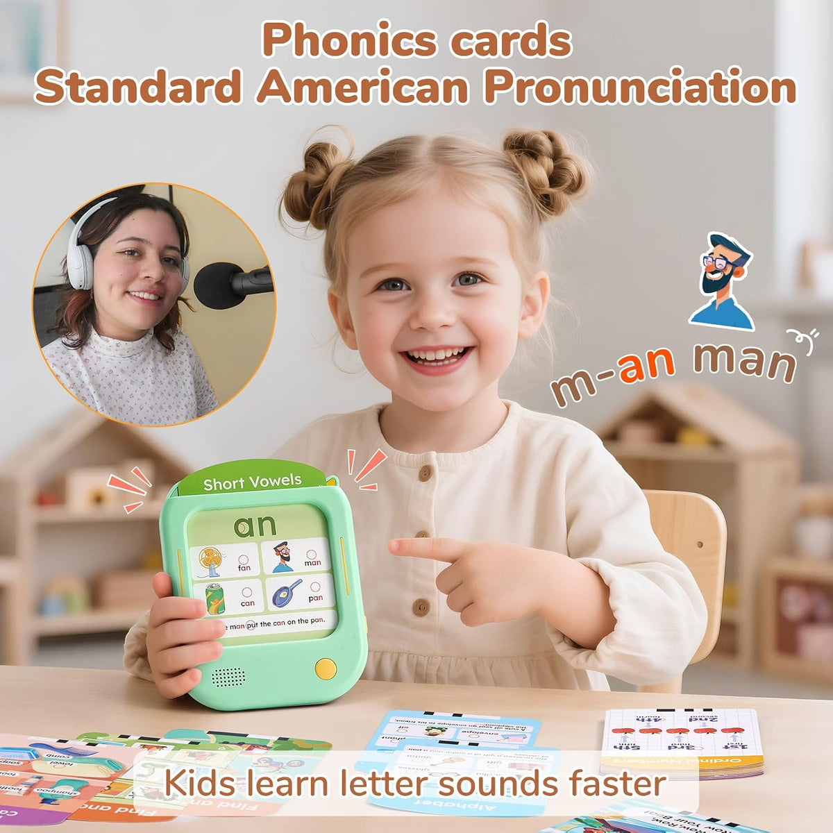 JoyCat Kids Learning Tablet - Green:English-Early Learning - image 4