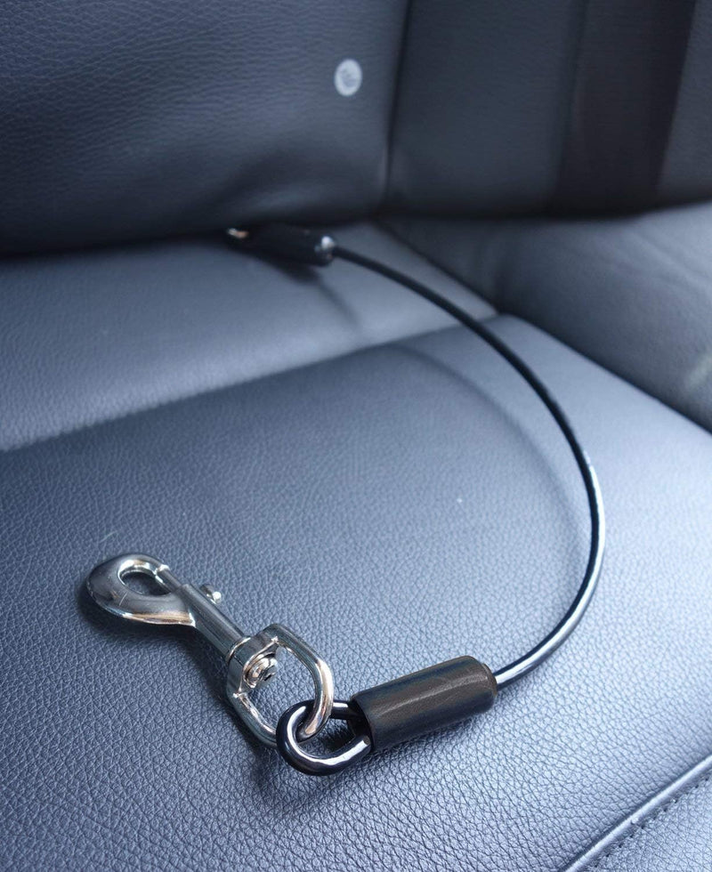 Leash Boss Dog Seat Belt Restraint - Black - 1-Pack / 16in