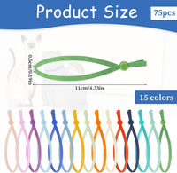 75pcs Stretchy Puppy Collars for Litter Colored Whelping - image 3