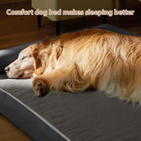 BFPETHOME Washable Dog Beds for Extra Large Dogs, Orthopedic Dog Bed Extra Large, Big Dogs Couch with Removable Washable Cover, Waterproof Lining and Nonskid Bottom, Egg-Crate Foam Pet Sofa