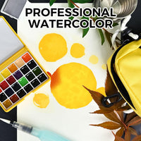 Funto Mini Watercolor Paint Set - 24-Color Yellow Set - image 4