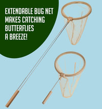 Montessori Mama kids bug catching kit with bug habitat, net and magnifying glass - view 2