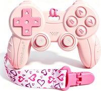 Cool Remote Game Control Teething Toy for Babies 0-6-12 Months - Pink