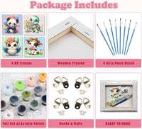 4 Pack Butterfly Paint by Number for kids Wooden Frame - BKH953+BKH954+BKH955+BKH956 - image 4