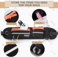 Hands-Free Dog Leash with Pouch - Orange - image 2