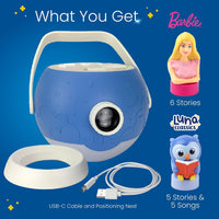 Kids Pink Book Projector, 5 Read Aloud Fairytale Stories - Barbie, Owl & Projector - image 3