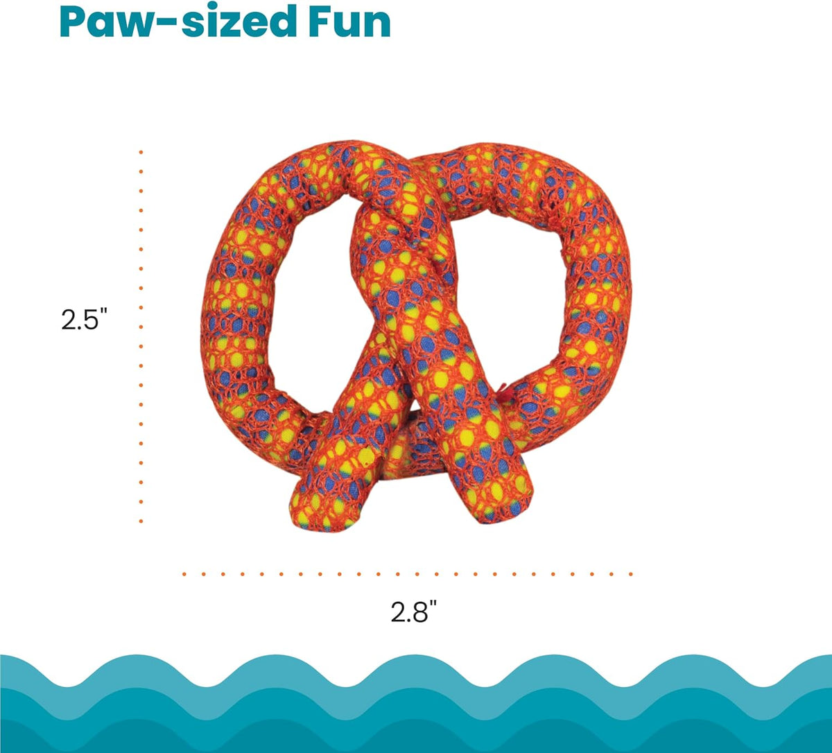 Catstages OrkaKat Wiggle Worm Dental Cat Chew Toy with Catnip - Pretzel / One Size (Pack of 2) - image 2