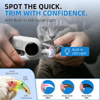 2-in-1 Dog Nail Clippers & Grinder with LED Light - image 3