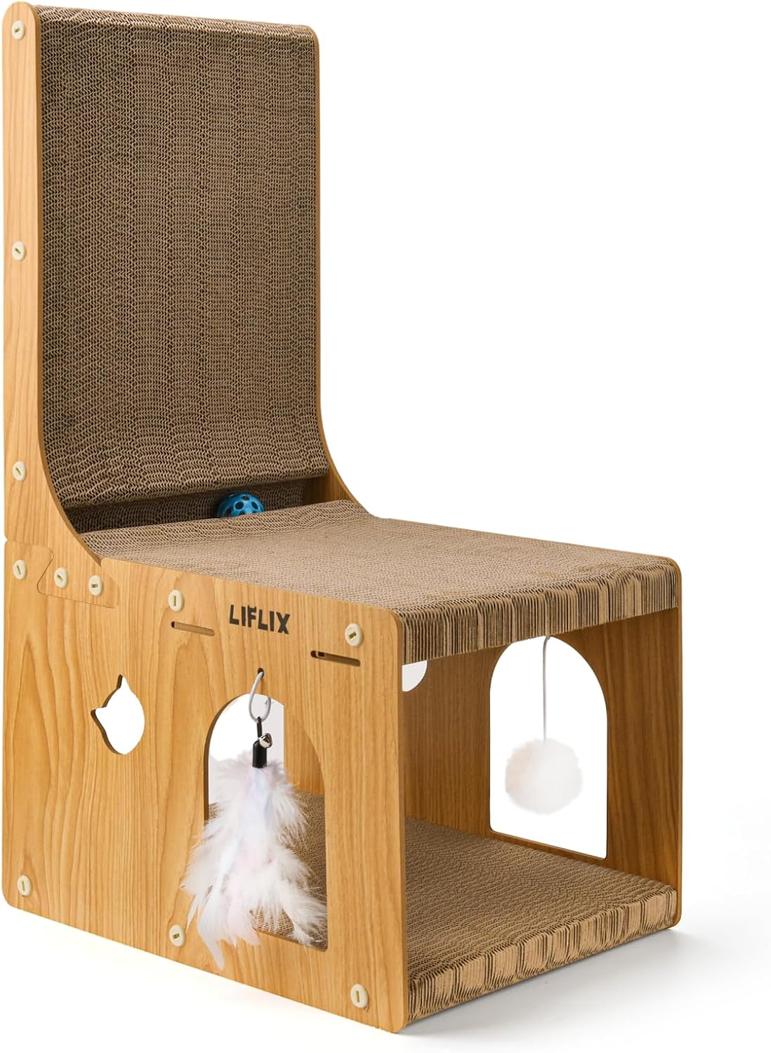 L-Shaped Double-Layer cat Scratching Board