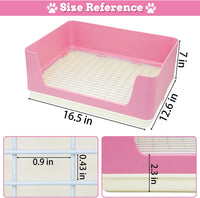 Fhiny Large Rabbit Litter Box for Cage - Pink - image 3
