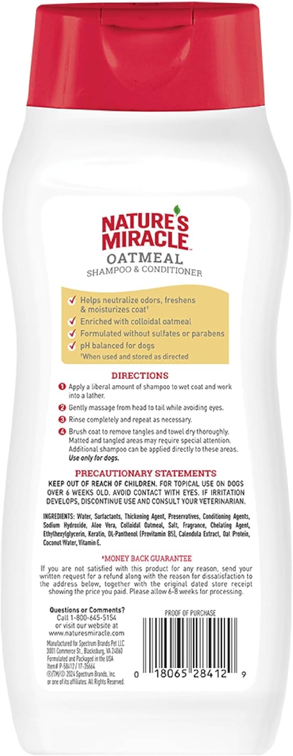 Nature's Miracle 2-in-1 Oatmeal Dog Shampoo & Conditioner - image 2