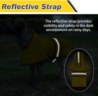 Dog Raincoat Hooded Slicker Poncho with Leash Hole - X-Large (Pack of 1) / Yellow - image 4